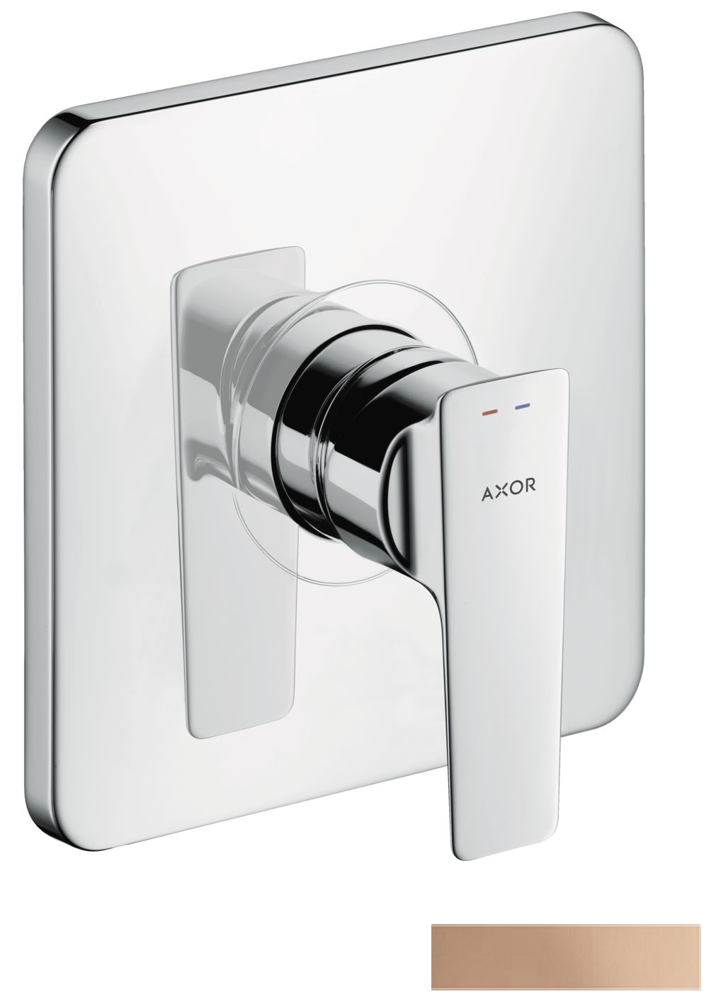 Set de finition pour mitigeur de douche encastré AXOR Citterio E en Or rouge poli