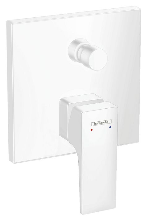 Finish set for concealed bath/shower mixer Hansgrohe Metropol in matte white