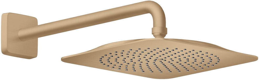 Douche de tête AXOR Citterio C 270 1 jet avec bras de douche 390 mm en bronze brossé