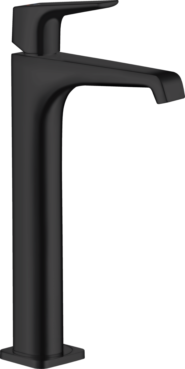 Mitigeur de lavabo AXOR Citterio E 250 avec bonde à écoulement libre en noir mat