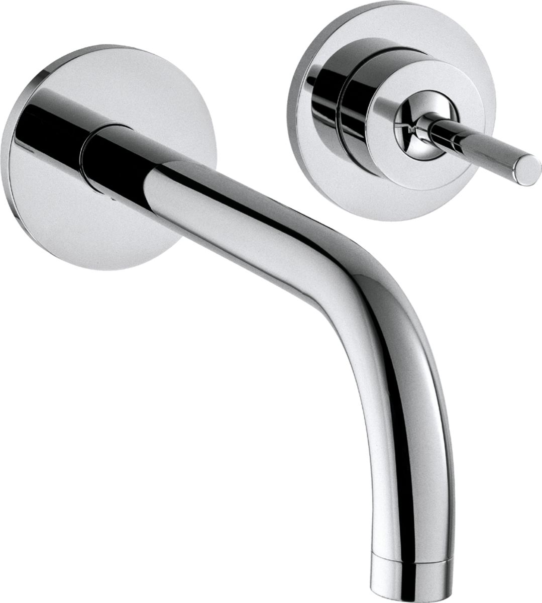 Mitigeur de lavabo encastré AXOR Uno 225 mm en laiton chromé avec rosaces