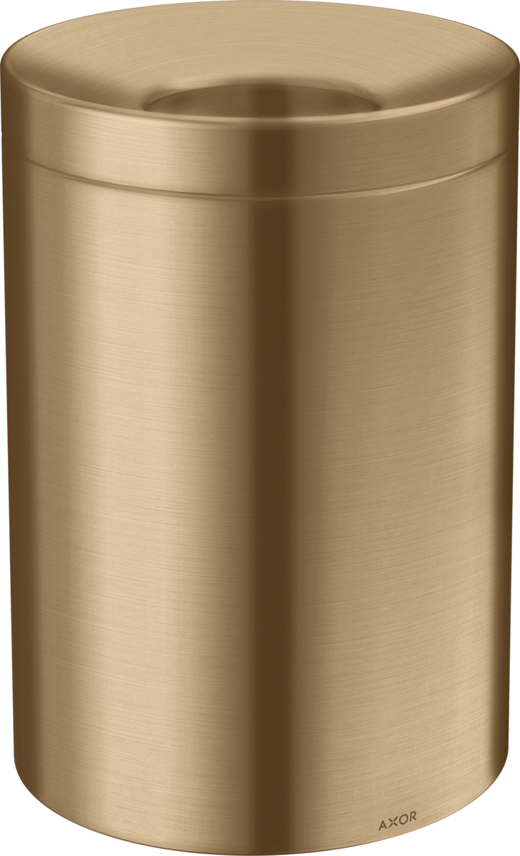 Poubelle AXOR Universel Circulaire en bronze brossé
