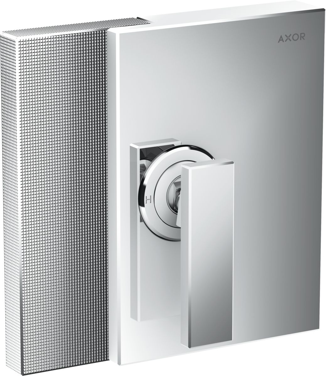 Set de finition pour mitigeur de douche encastré AXOR Edge coupe diamant
