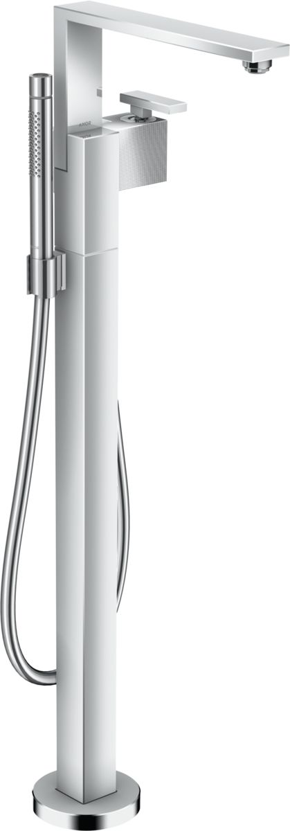 Mitigeur de bain / douche AXOR Edge coupe diamant pour montage au sol