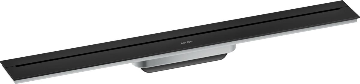 Set de finition AXOR Drain 700 mm, avec kit d’installation en noir mat