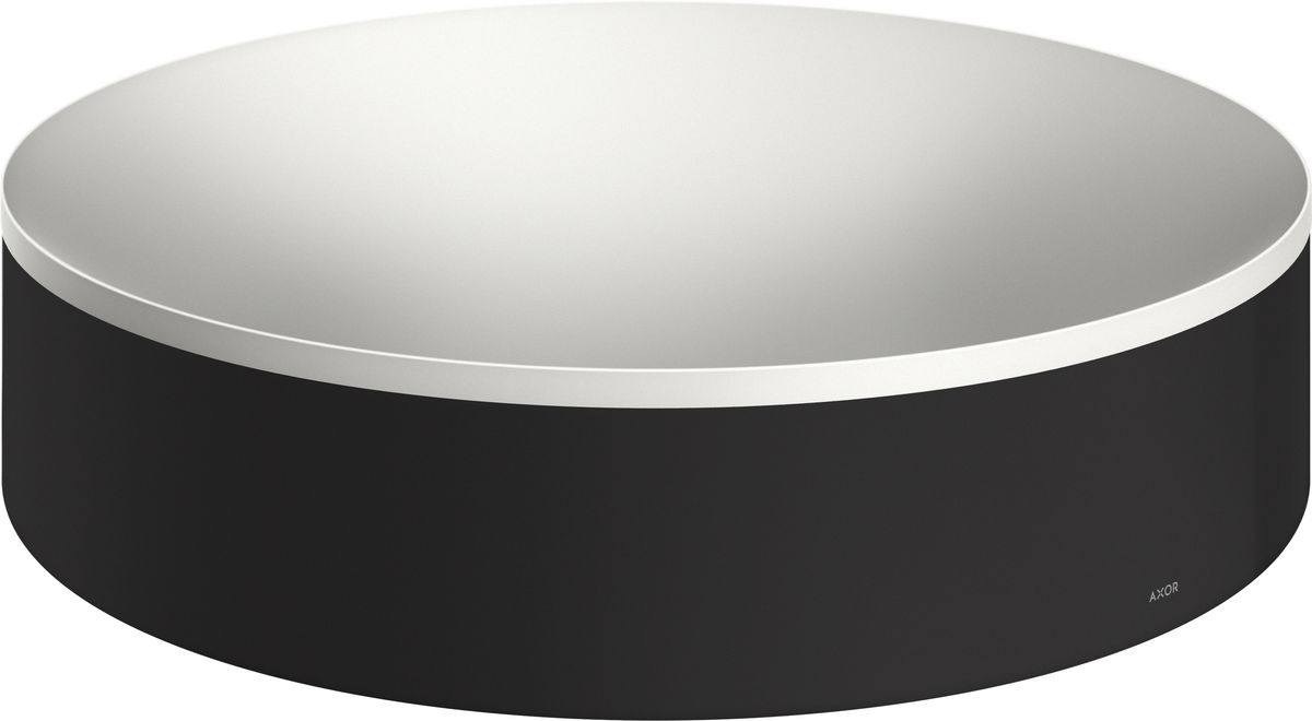 Vasque à poser AXOR Suite circulaire diamètre 40 cm, en noir mat