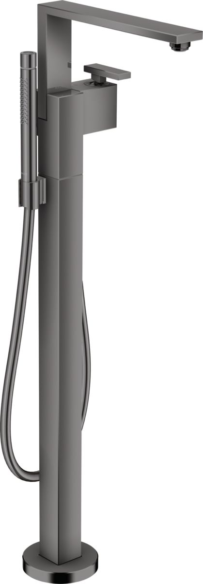 Mitigeur de bain / douche AXOR Edge pour montage au sol en noir chromé poli