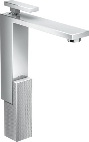 Mitigeur de lavabo AXOR Edge 280 avec bonde push-open coupe diamant