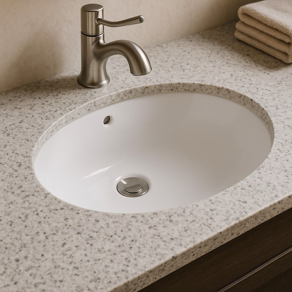 Geberit VariForm Undermount Sink Oblong 62.5 x 49 cm with Overflow