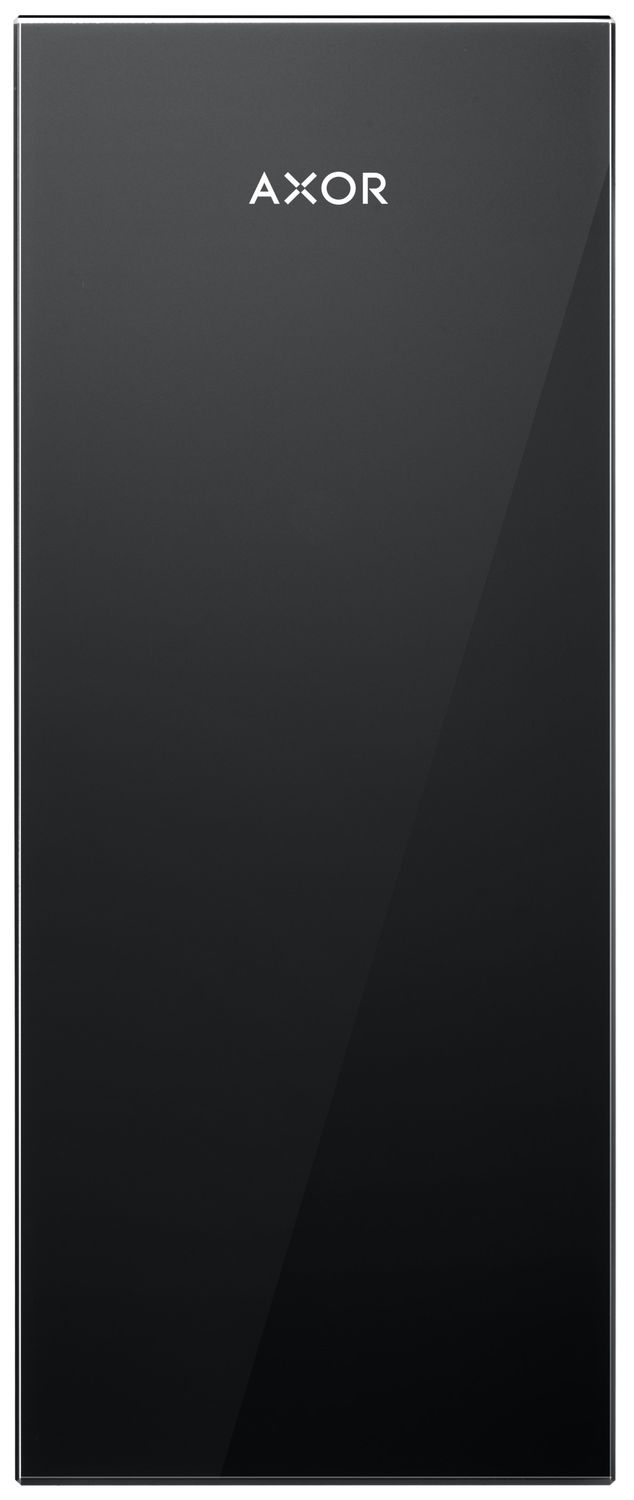 Plaque de finition 245 AXOR MyEdition en verre noir