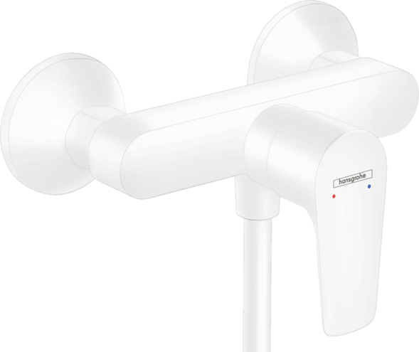 Hansgrohe Talis E Matte White Shower Mixer