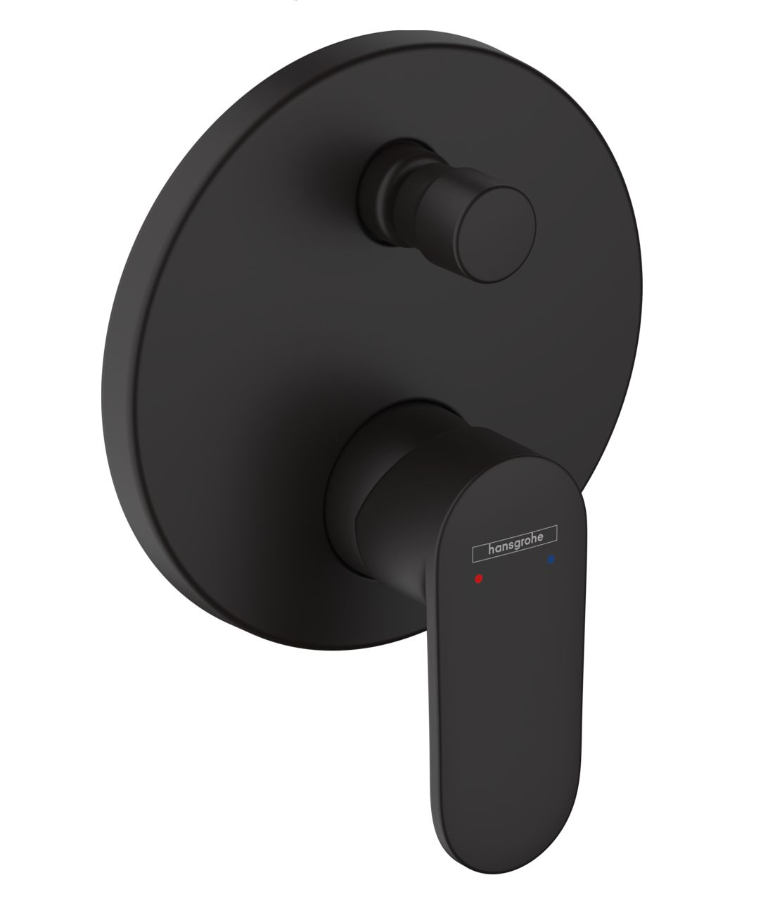 Set de finition pour mitigeur de bain / douche encastré Hansgrohe Vernis Blend en noir mat