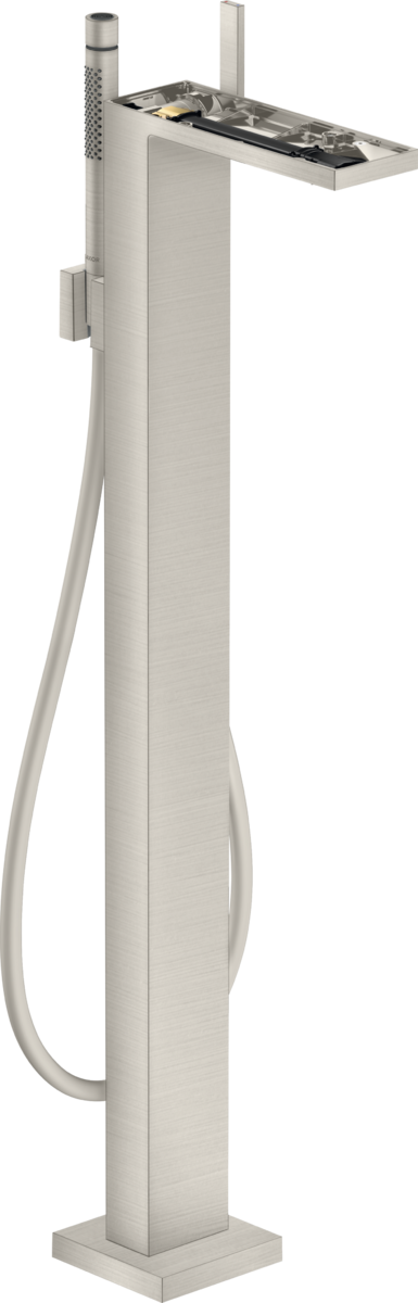 Mitigeur de bain / douche AXOR MyEdition sans plaque, pour montage au sol en acier inoxydable brossé
