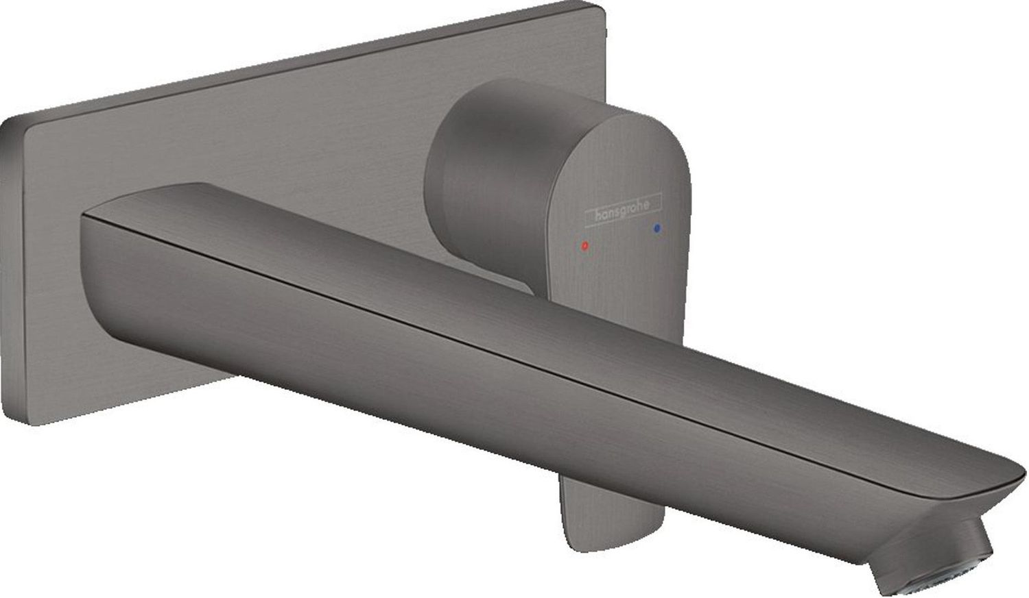 Mitigeur de lavabo encastré Hansgrohe Talis E 225 mm en noir chromé brossé