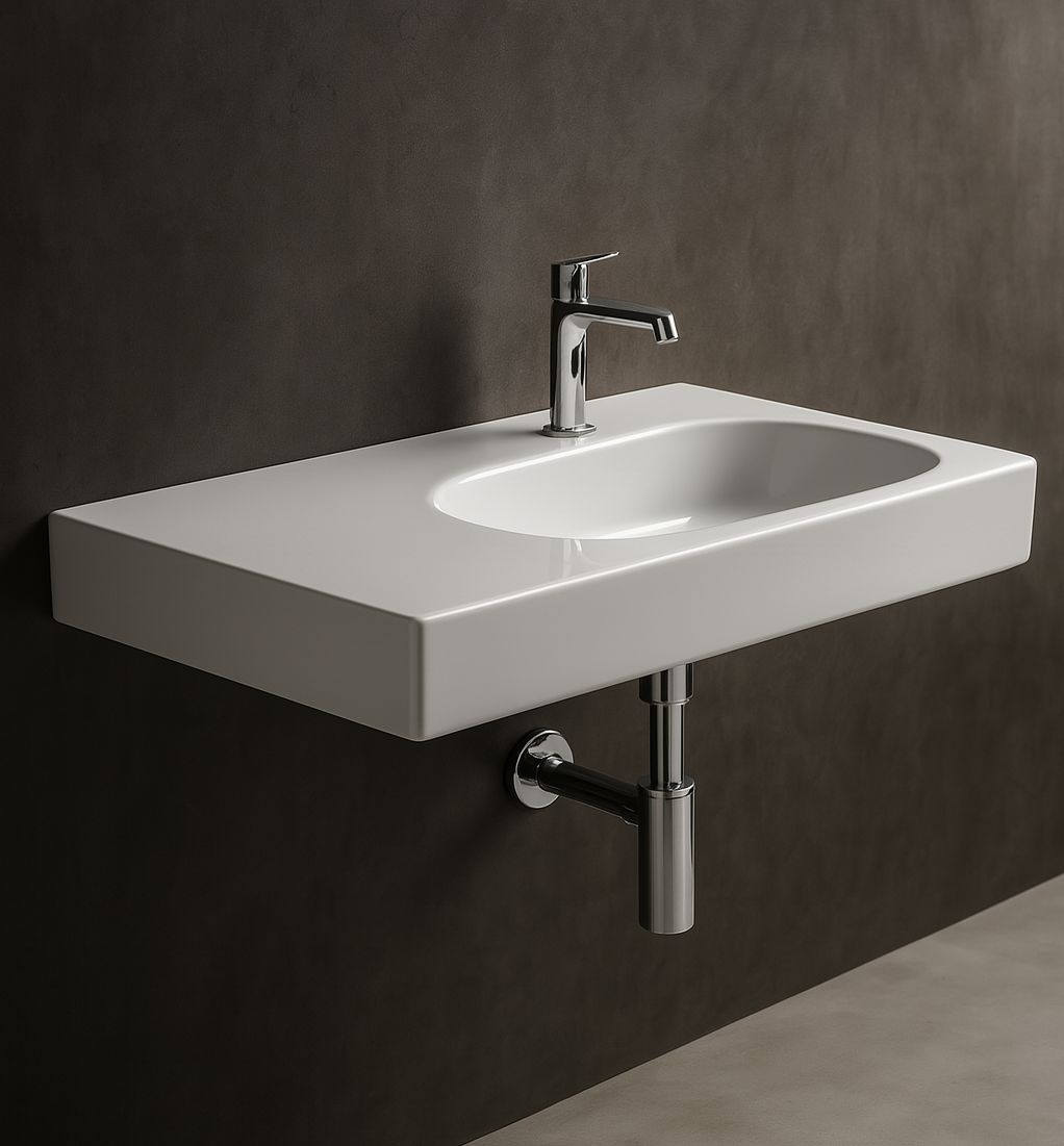 Geberit Citterio Washbasin 90 cm with storage space on the left