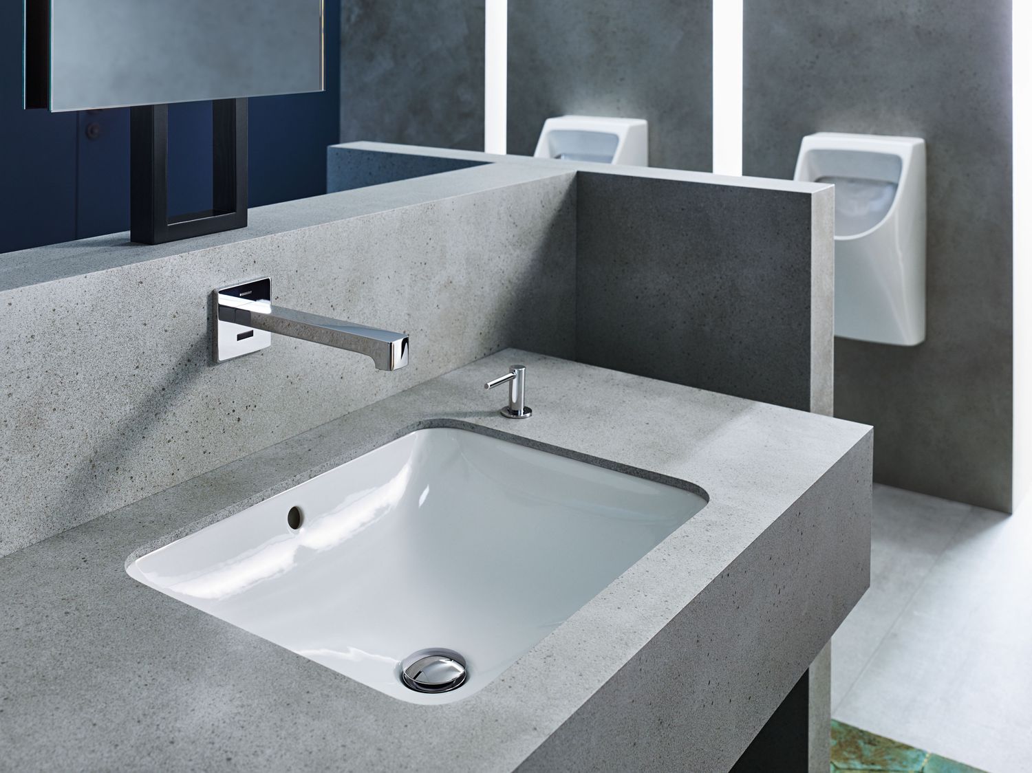 Geberit VariForm Rectangular Undermount Sink 58 x 49 cm with Overflow