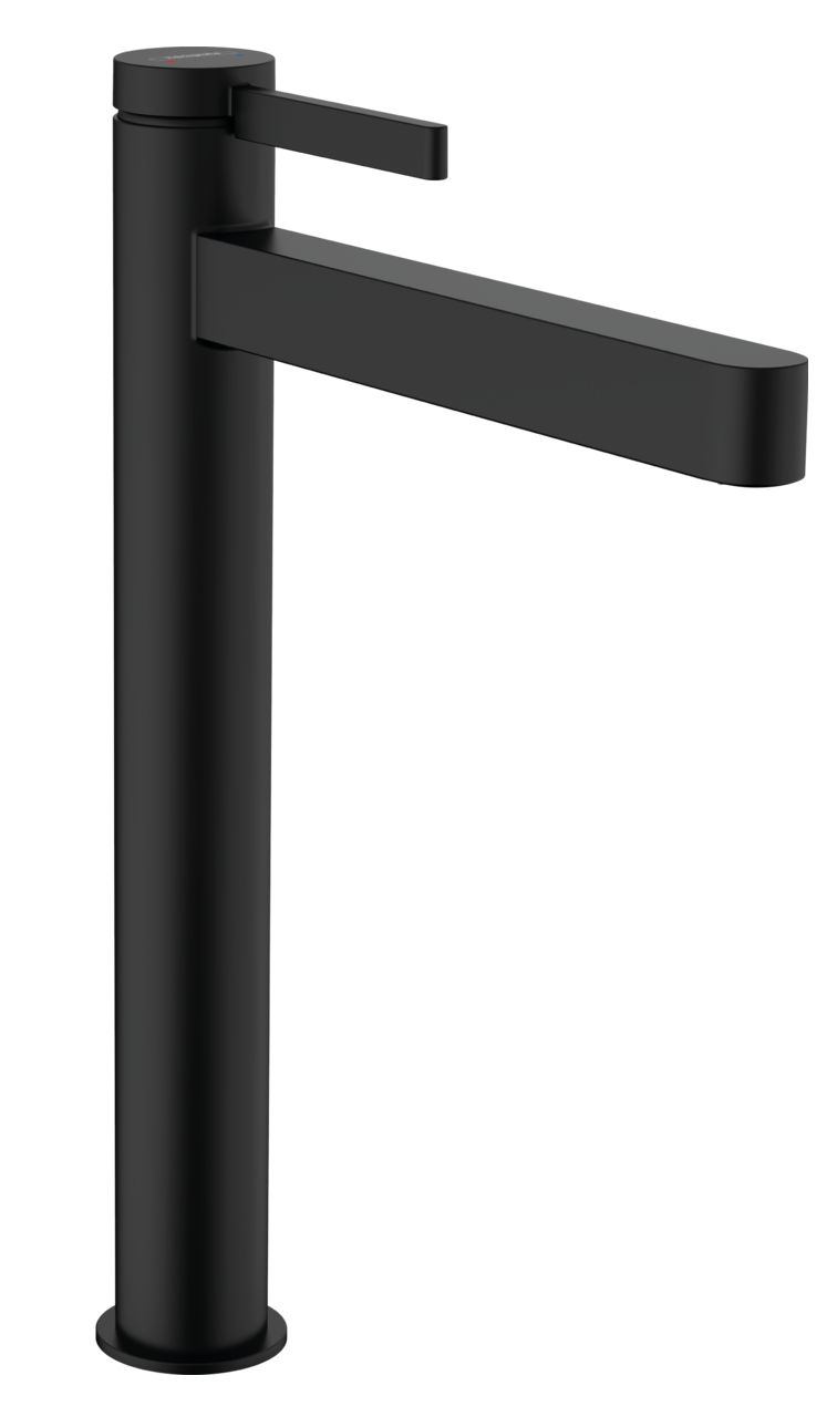 Mitigeur de lavabo Hansgrohe Finoris 260 avec bonde push-open en noir mat