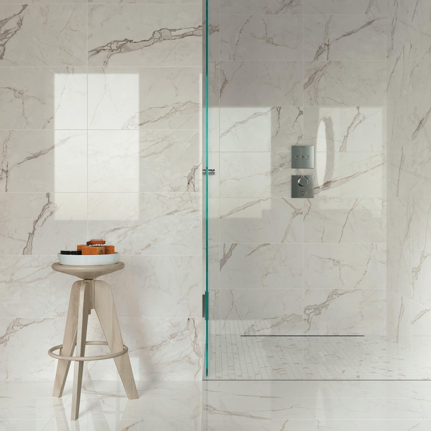 Exigo Calacatta Polished Porcelain Stoneware 30 x 60 cm - Atlas Concorde Solution