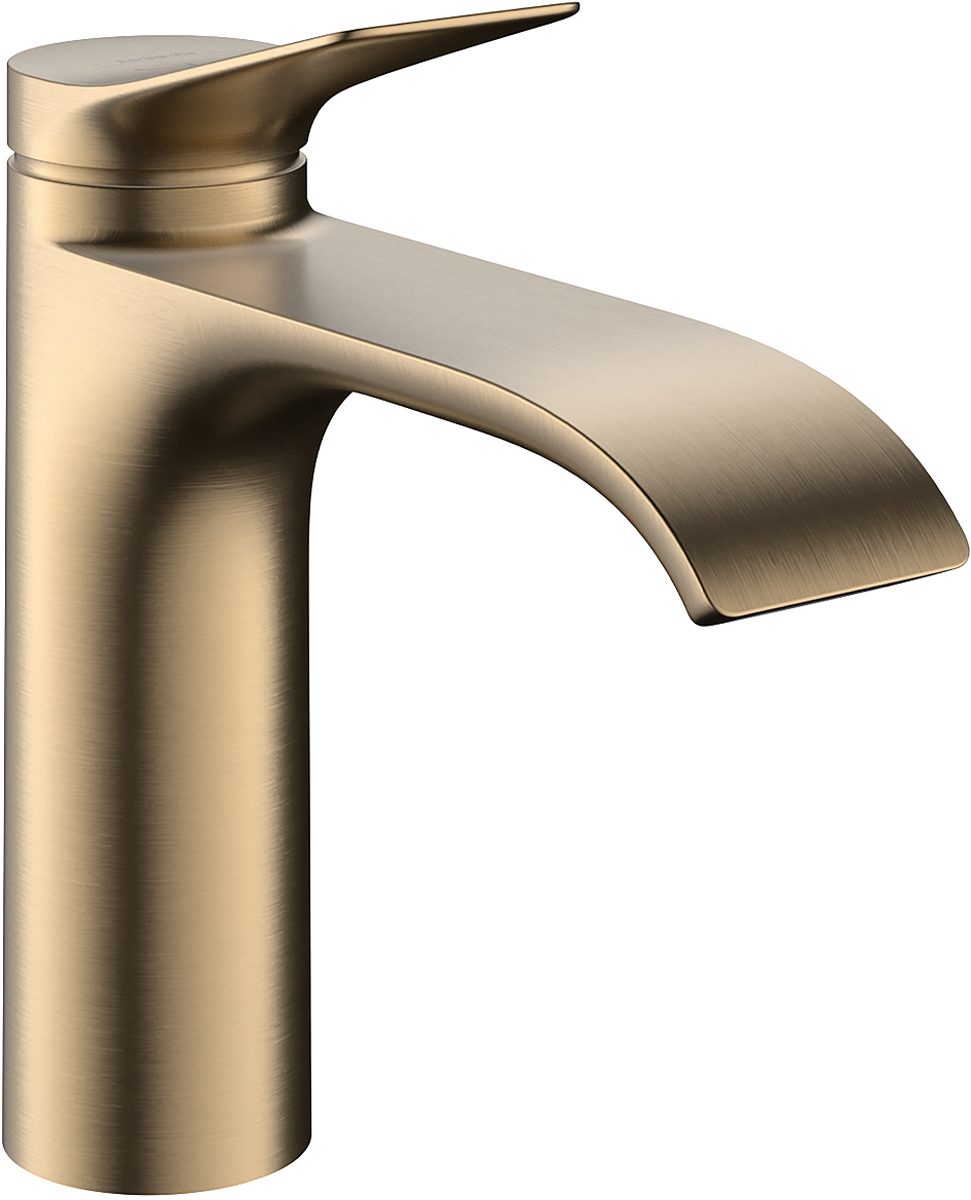 Mitigeur de lavabo Hansgrohe Vivenis CoolStart 110 avec tirette et vidage en bronze brossé