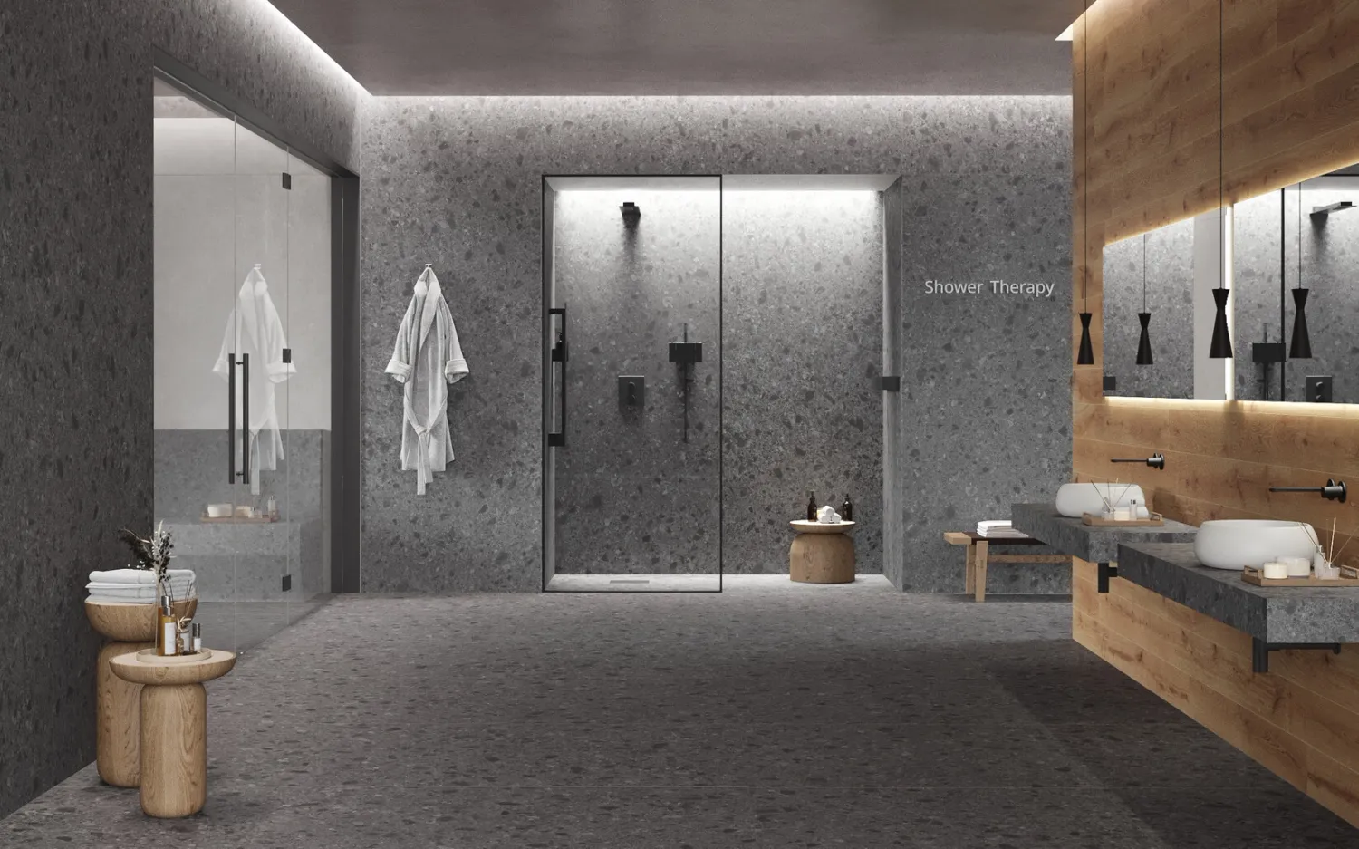 Boost Mix Smoke Matte Porcelain Stoneware 120 x 120 cm - Atlas Concorde