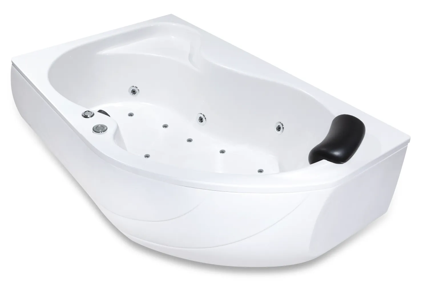 Oasis bathtub left hydromassage mixed 160 x 100 cm