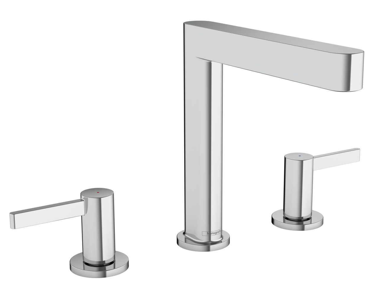 Mélangeur de lavabo 3 trous Hansgrohe Finoris 160 avec bonde push-open