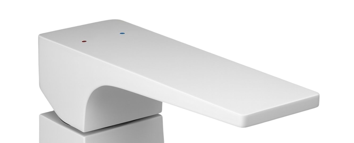 Poignée manette Hansgrohe pour mitigeur de lavabo Metropol en blanc mat