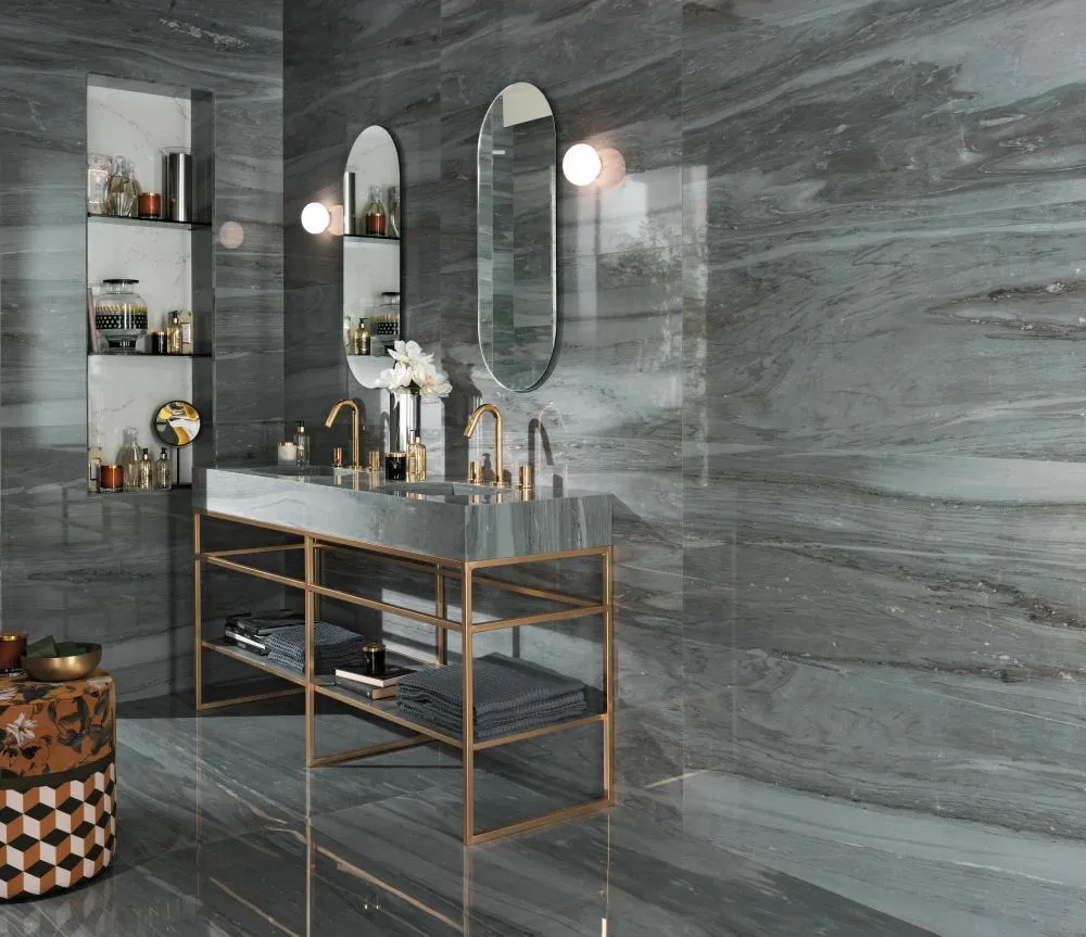 Marvel Dream Morning Sky Polished Lappato Porcelain Stoneware 75 x 150 cm - Atlas Concorde