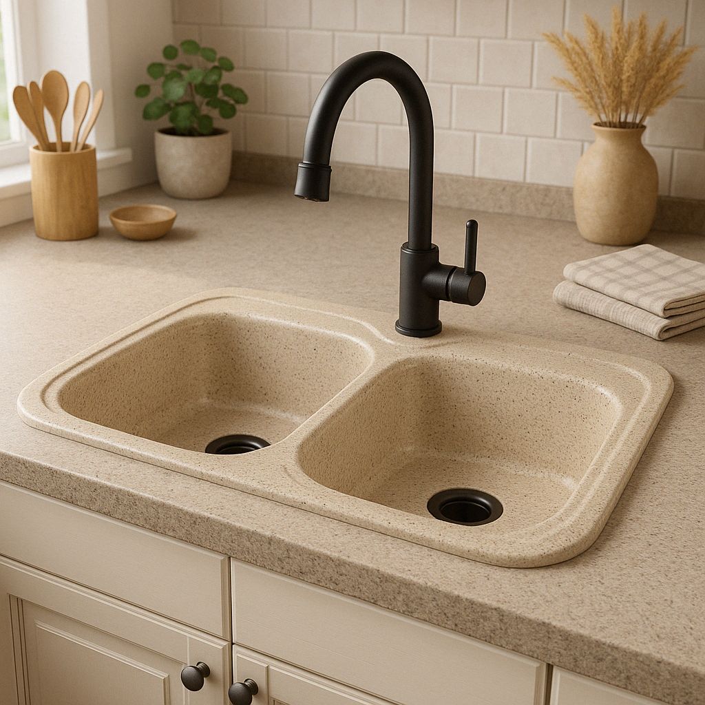 Tamtam 86 cm x 50 cm Built-in Kitchen Sink
