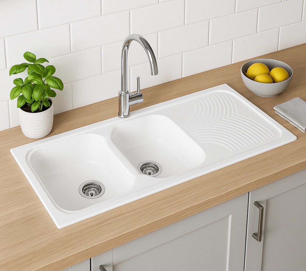 Rocky Built-in Kitchen Sink 118 cm x 50 cm