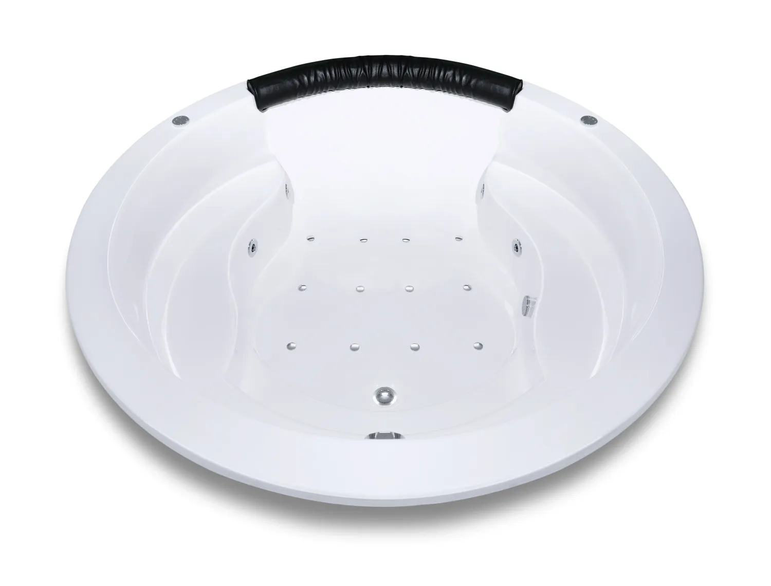 Mixed Palacio hydromassage bathtub with integrated headrest