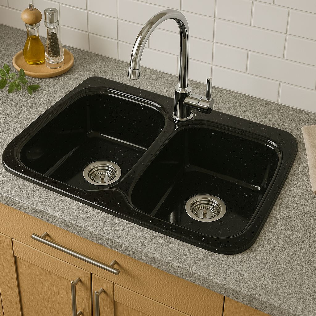 Salsa 80 cm x 50 cm Built-in Kitchen Sink