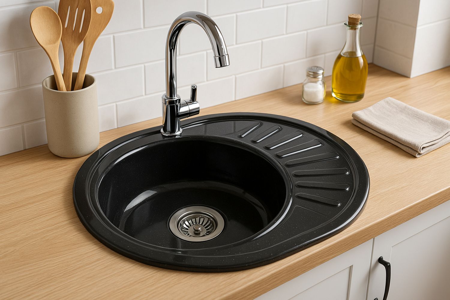 Studio 59 x 46 cm Built-in Kitchen Sink
