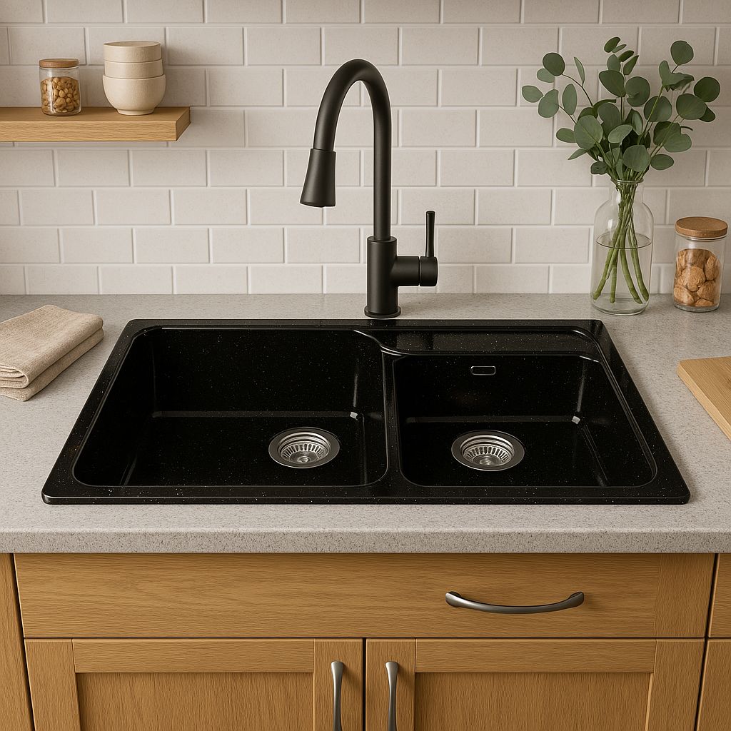 Rumba 90 cm x 50 cm Built-in Kitchen Sink