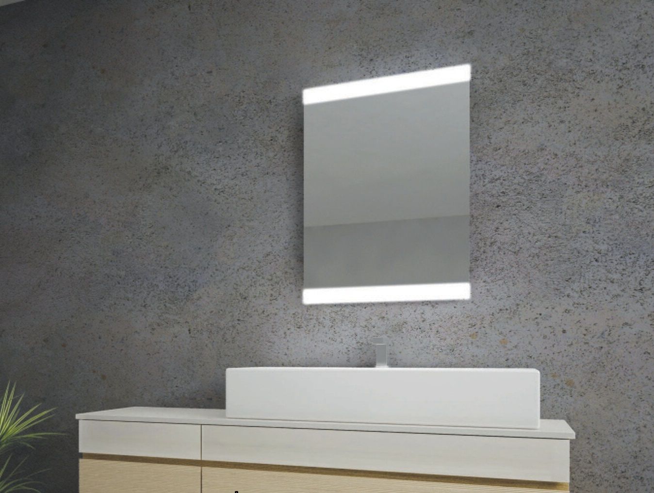 LED Bathroom Mirror RBA Mono Series 50 x 70 cm