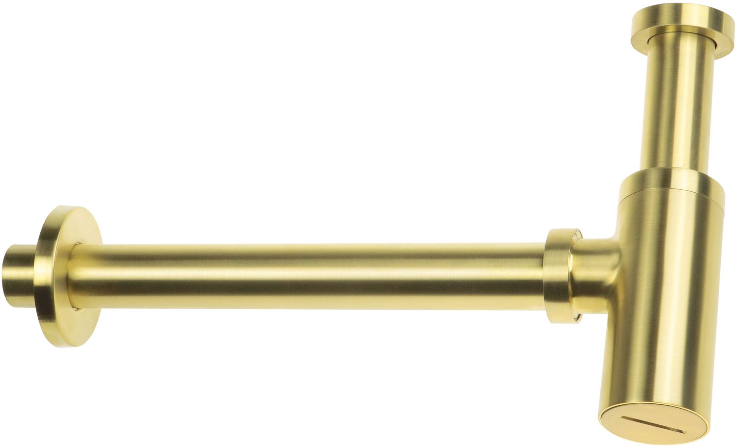 Brushed Gold Round Deante Sink Trap