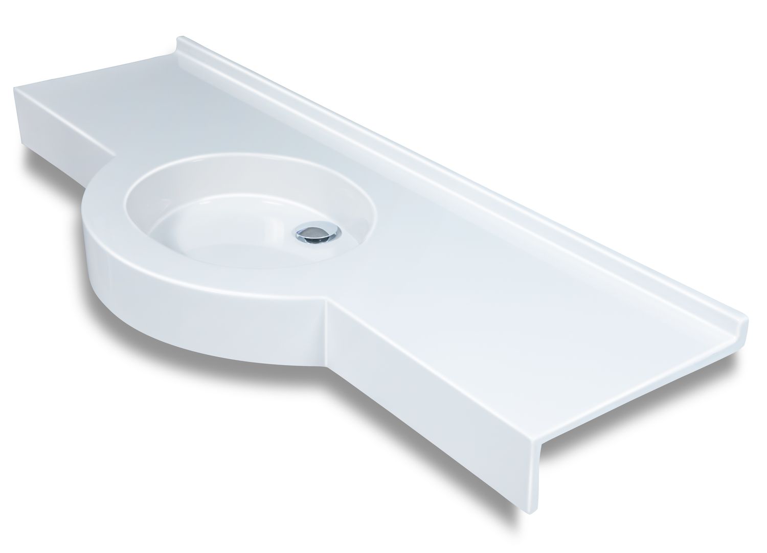 Dune Basin Countertop (100 to 200 cm) x 55 cm