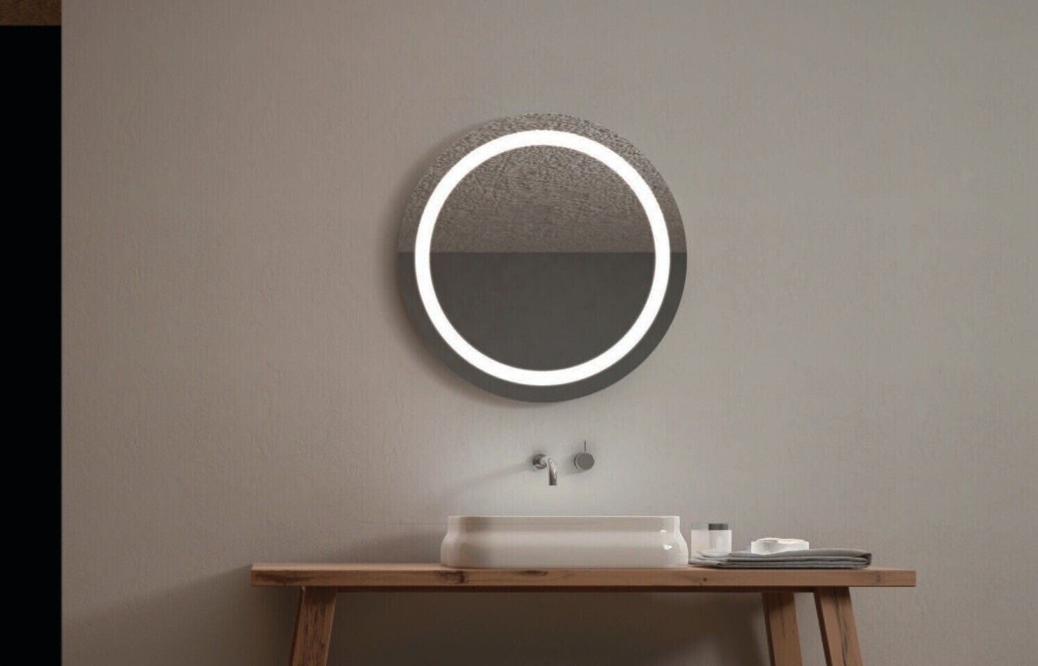 LED Bathroom Mirror SBA Star Series 60 x 60 cm with Sandblasting