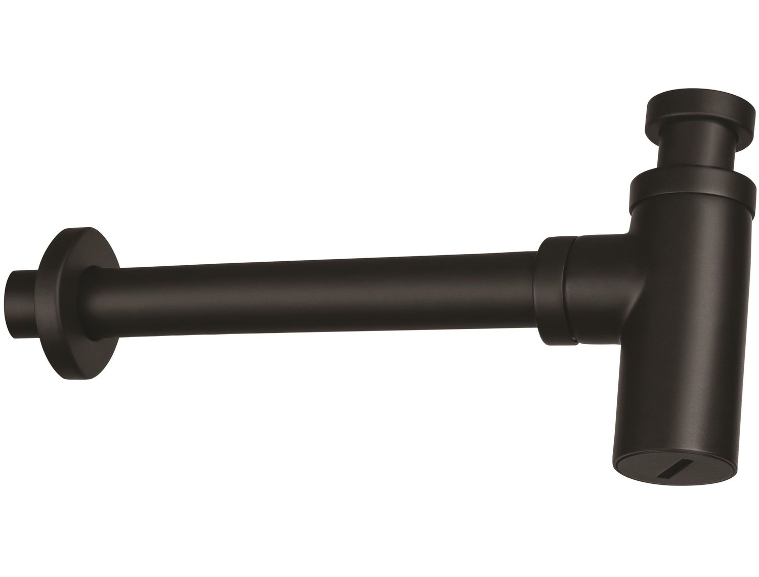 Siphon de lavabo Deante rond en noir mat