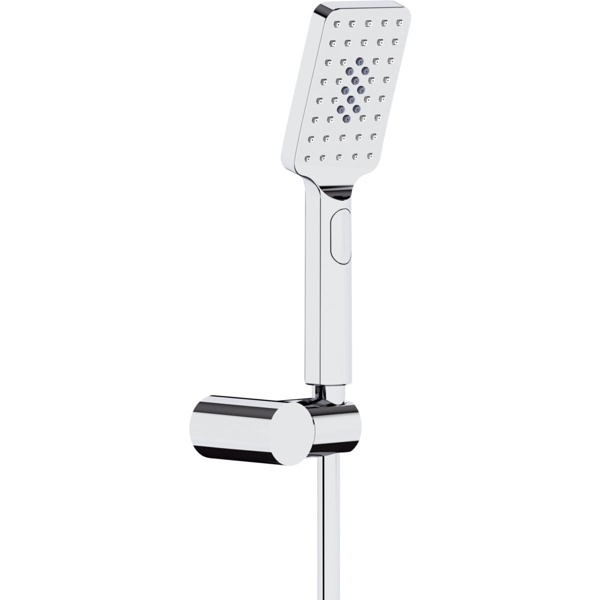Wall-mounted support Deante Alpinia with hand shower and 1.50 m flexible chrome