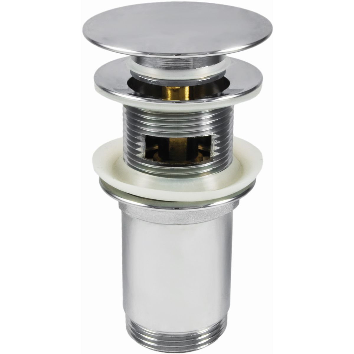 Deante Click-Clack Chrome Sink Waste