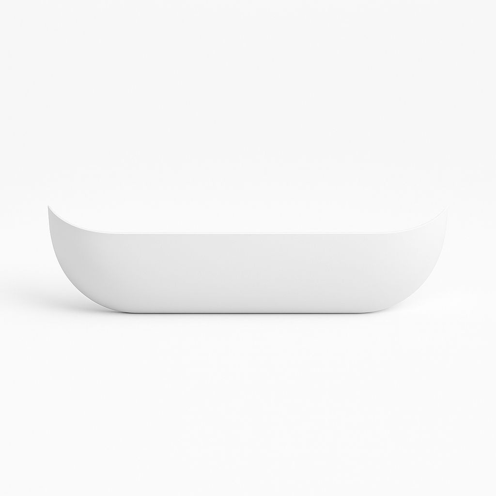 Glossy White Acrylic Front Panel 160 x 54 (for Rectangular Bathtub)