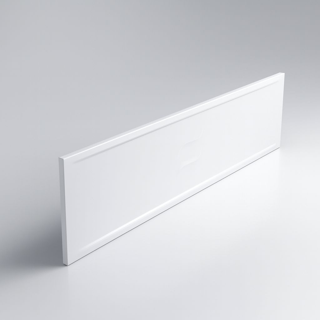 Glossy White Acrylic Front Panel 160 x 54 (for Rectangular Bathtub)