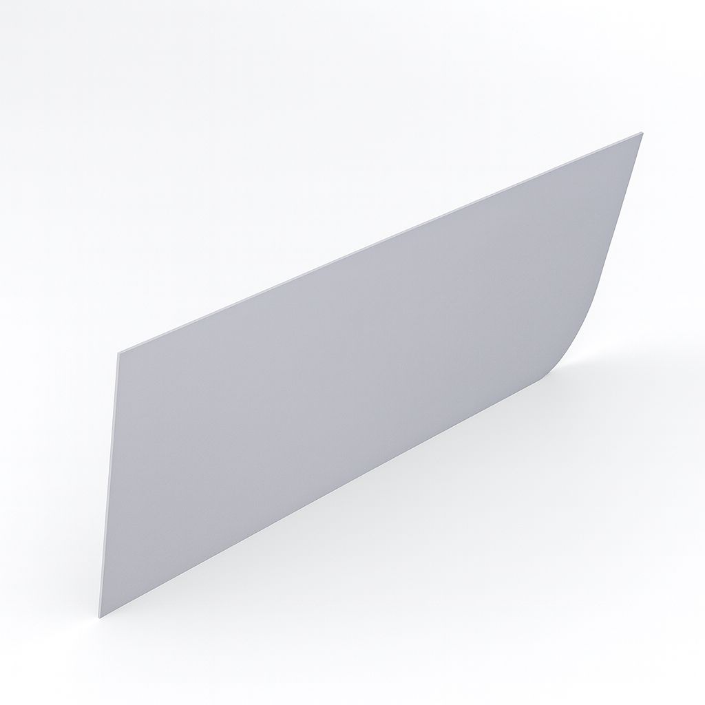 Glossy White Acrylic Front Panel 160 x 54 (for Rectangular Bathtub)