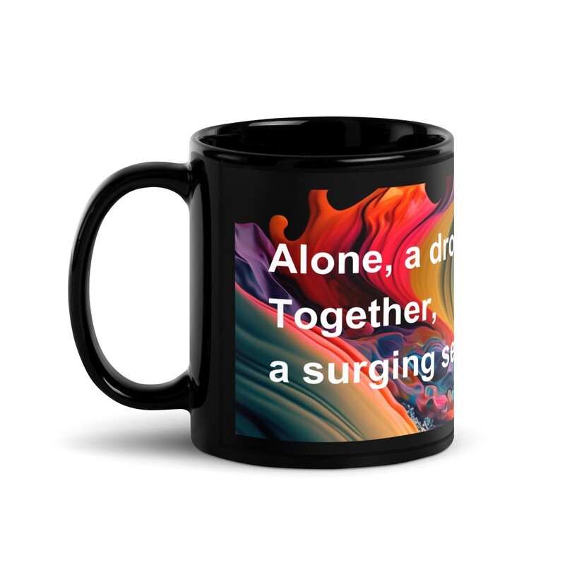 'Alone, a drop' Mug
