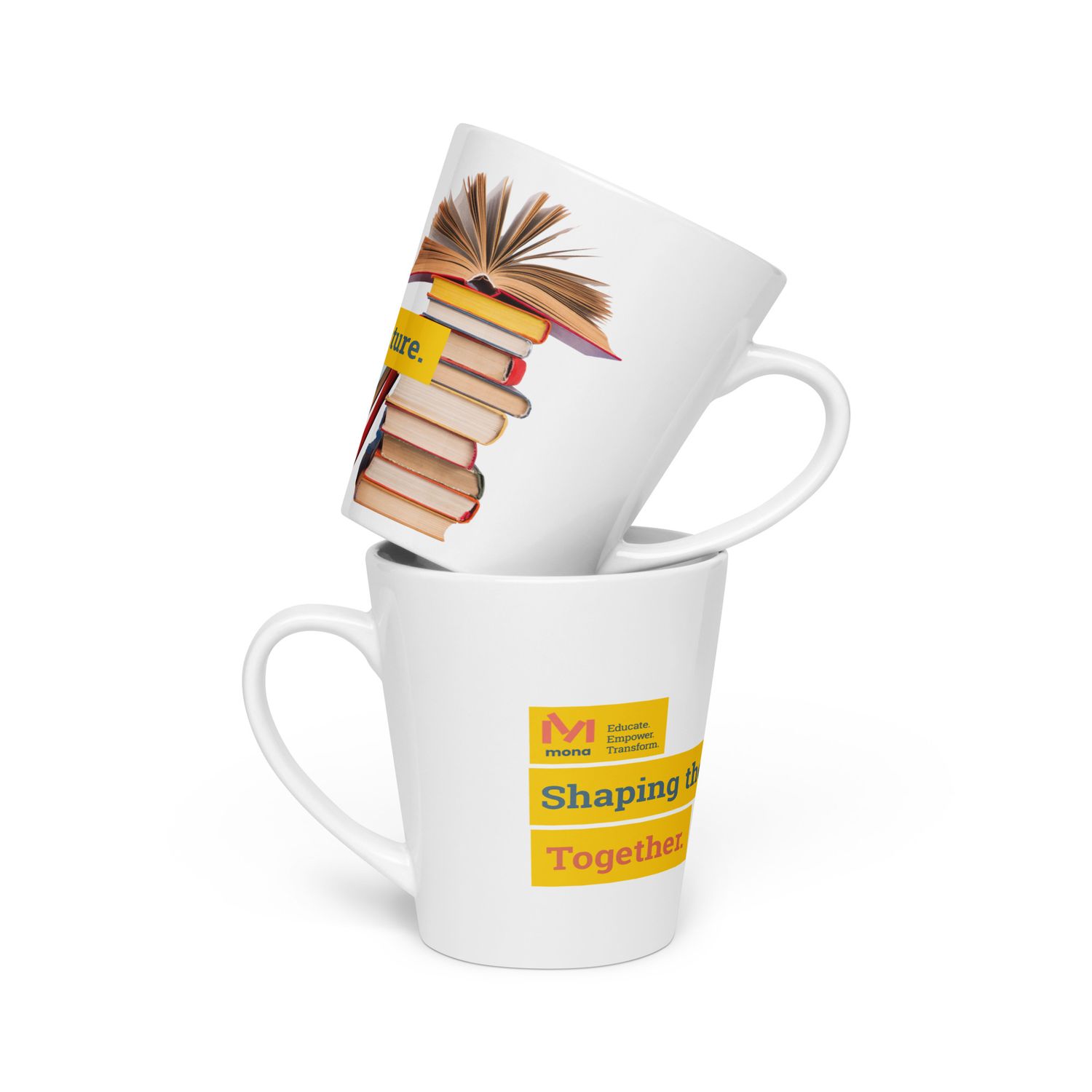 'Shaping the Future. Together.' Latte mug