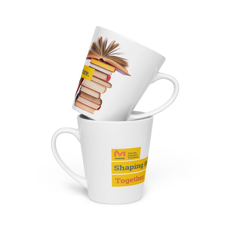 'Shaping the Future. Together.' Latte mug