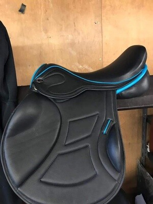Leather Saddle blue