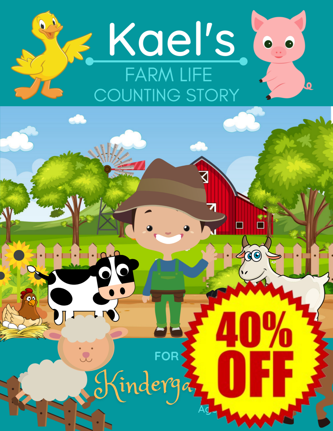 Kael&#39;s Farm Life Counting Story: For Kindergarten Ages 4+