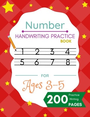 Number Handwriting Practice Book For Ages 3-5